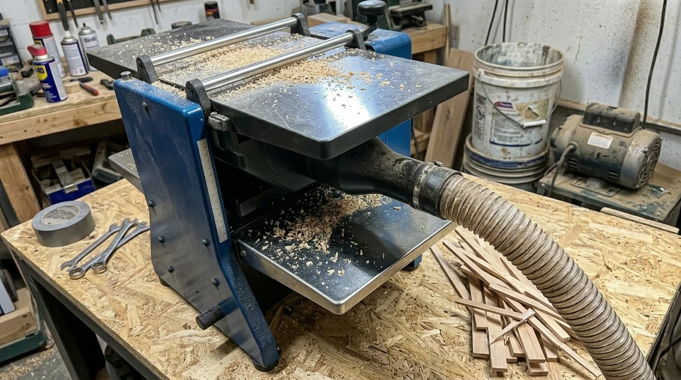 Adaptation du système d’aspiration sur une machine à bois dans l’atelier