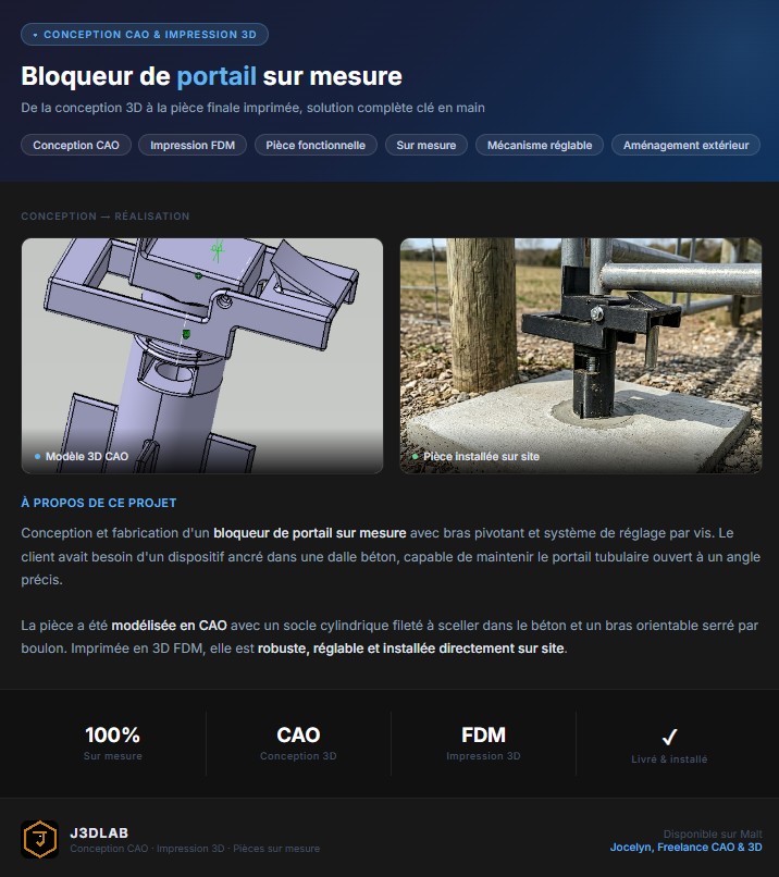Bloqueur de portail - pr&eacute;sentation