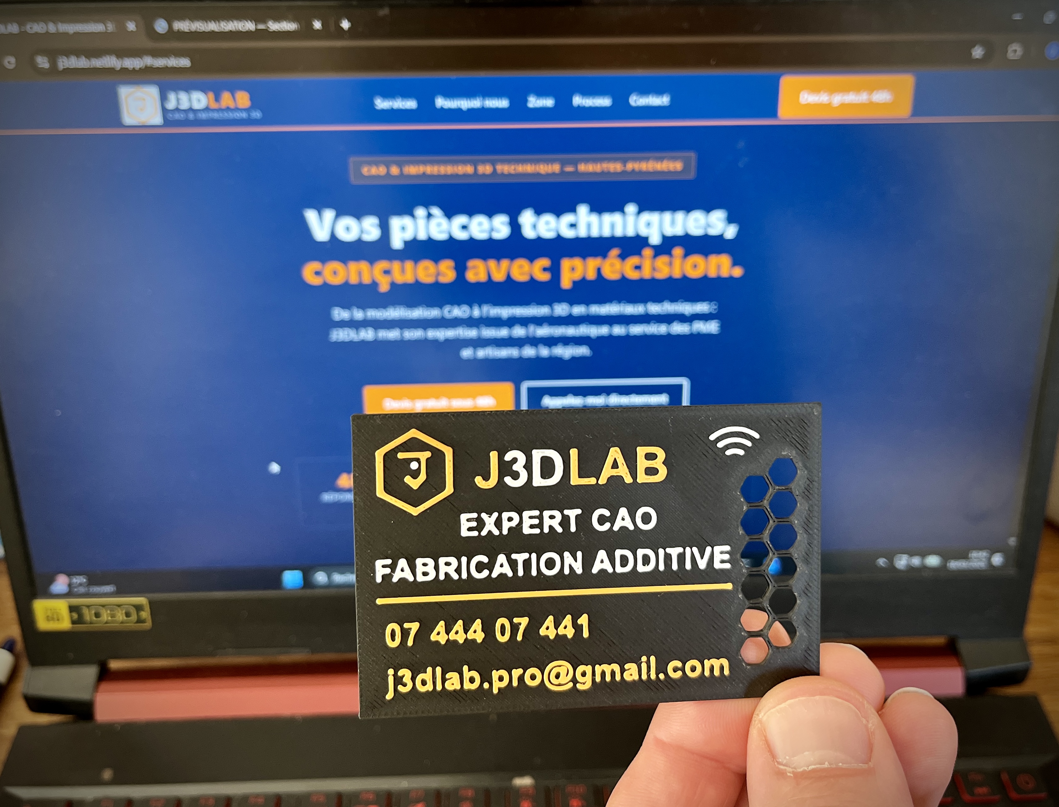 Carte de visite NFC