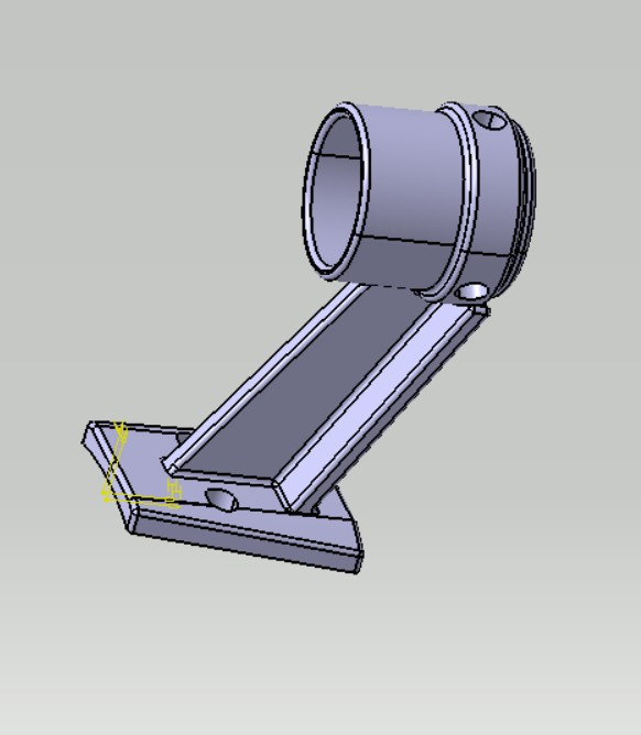 Support t&eacute;lescope - vue CAO